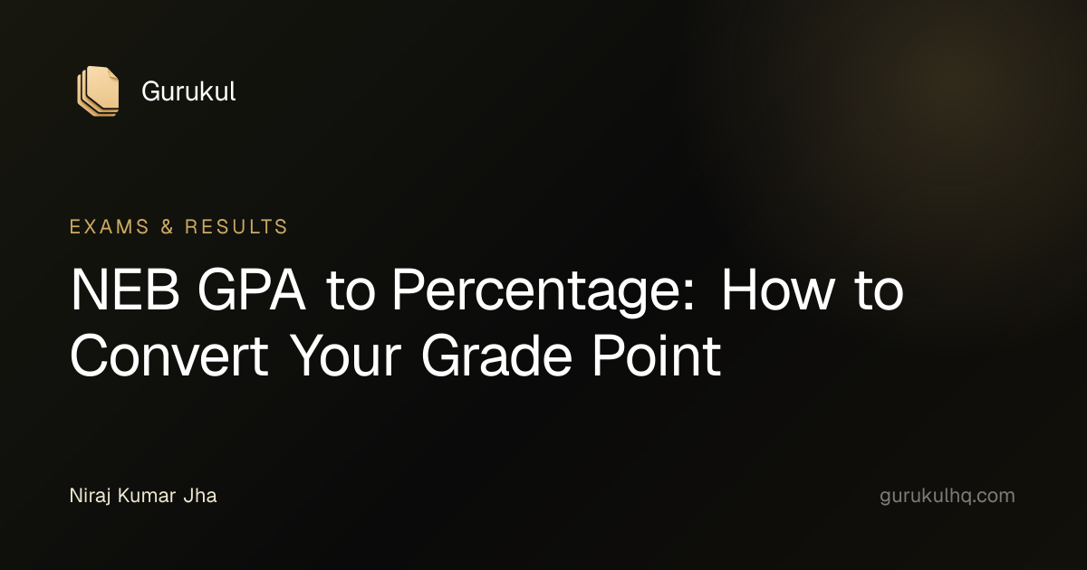 NEB GPA to Percentage: How to Convert Your Grade Point